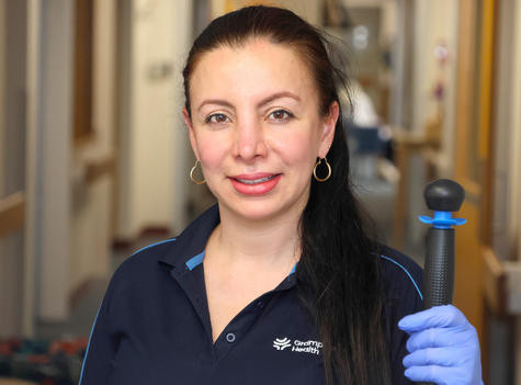 Constanza Elena Vargas who works in Environmental Services for Wimmera Nursing Home.