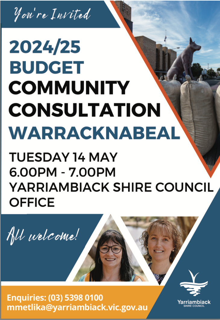 2024/25 Budget Community Consultation Warracknabeal