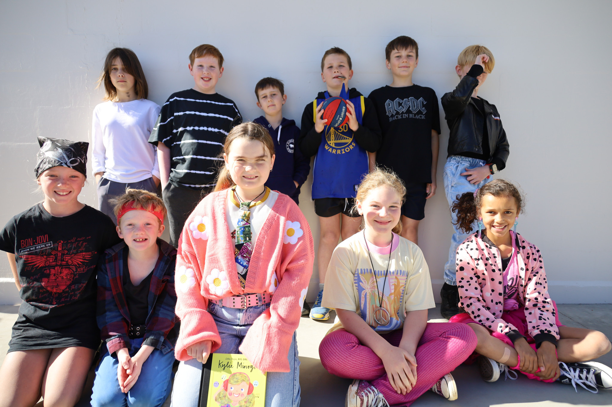 P-12 College’s Grade 3 and 4 kids; (front) Yolana, Hayden, Elsie, Elodie, Evie, (back) Bell, Noah, Louis, Nate, Tanner and Xavier.